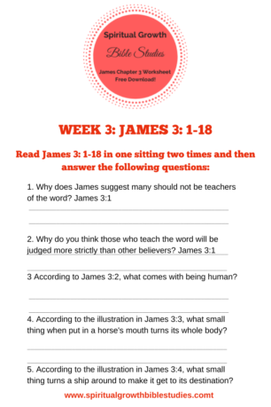James chapter 3 worksheet
